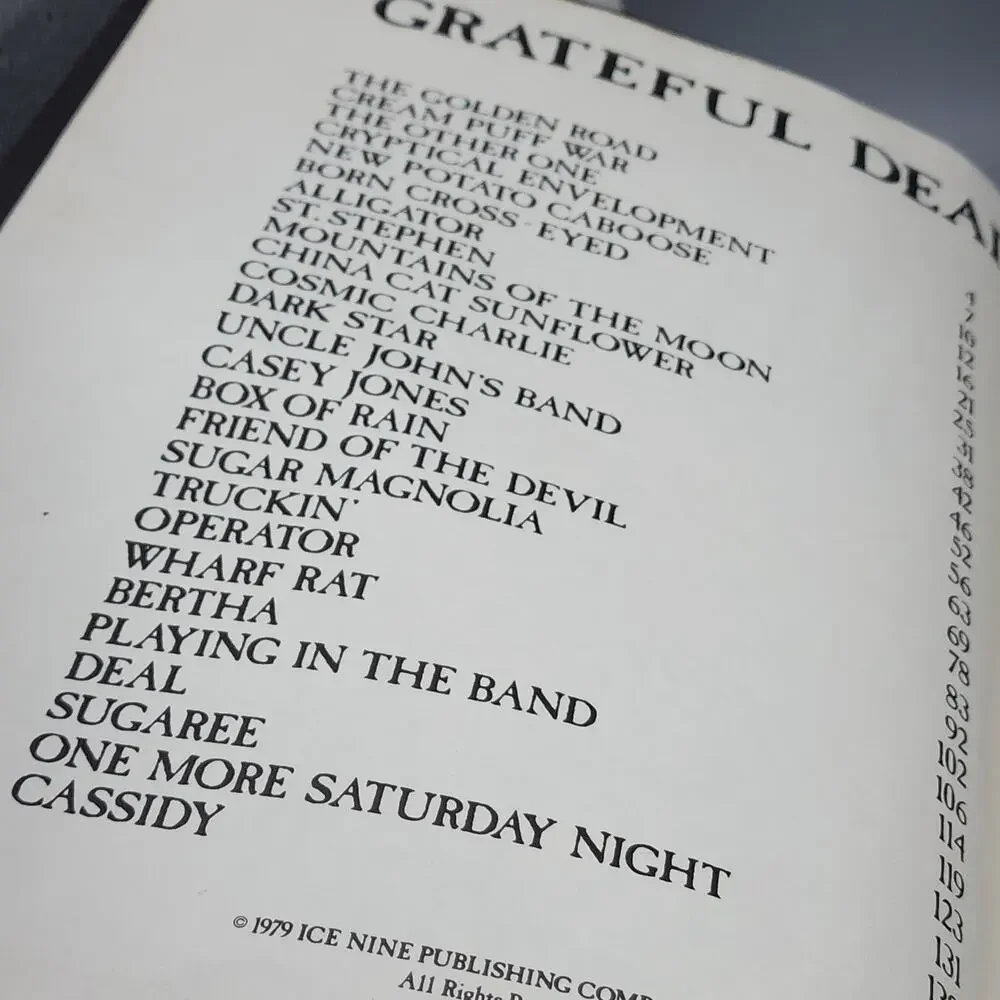 The Grateful Dead Anthology 1979 Songbook